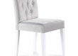 Dětská čalouněná židle Quadrat - šedá/bílá