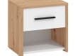 Set nočních stolků Geralt - bílá/dub artisan