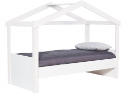 Domečková postel 90x200 Spencer - bílá