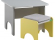Set dětského stolku a stoličky Raundo - šedá/žlutá