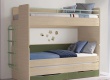 Patrová postel s přistýlkou, úložným prostorem a žebříkem Fairy Modular - v prostoru