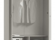 Dvoudveřová šatní skříň s osvětlením Esme - šedá