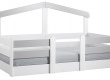 Dětská postel 90x190 Boom - bílá/šedá