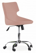 Otočná židle na kolečkách Colorato - růžová