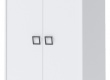 Dvoudveřová kombinovaná šatní skříň I Sloane - bílá