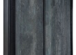 Šatní skříň s posuvnými dveřmi Nebula - šedá/černá