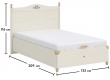 Studentská postel s úložným prostorem Lilian 120x200cm - rozměry