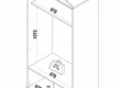 Šatní skříň 2D Chere - rozměry