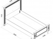 Studentská postel 100x200 Esme - rozměry