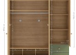 Třídveřová šatní skříň Habitat - rozměry + vnitřní prostor