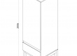 Jednodveřová šatní skříň Artos - rozměry