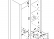 Dvoudveřová kombinovaná skříň Paxton - rozměry