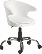 Kancelářská otočná židle na kolečkách Gigi – bílá
