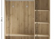 Třídveřová šatní skříň Dylan - rozměry vnitřního prostoru