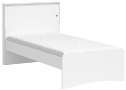 Postel 100x200cm s USB Pure - bílá