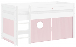 Závěs na vyvýšenou postel Fairy - růžová