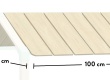 Dřevěná polostříška pro domečkovou postel Fairy II - rozměry