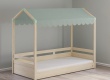 Domečková postel II + stříška Fairy - v prostoru