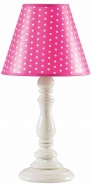 Stolní lampa Castello - růžová/bílá