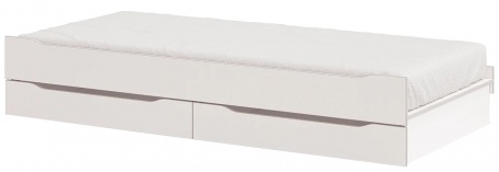 Přistýlka 90x200 s úložným prostorem Pure Modular - bílá