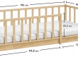 Dětská postel 90x190cm Cody - rozměry