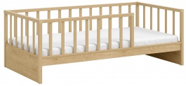 Dětská postel 100x200cm se zábranami Cody - dub světlý
