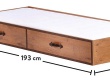 Zásuvka k posteli Jack 90x190cm - rozměry