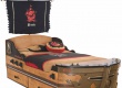 Dětská postel 90x190cm ve tvaru lodi + zásuvka k posteli 90x180cm Jack - dub lancelot