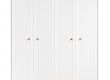 Čtyřdveřová šatní skříň Paxton - bílá