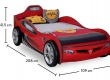Dětská postel auto SUPER 90x190cm - rozměry