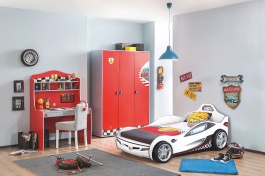 Dětský pokoj Fittipaldi - červená/bílá/mix barev