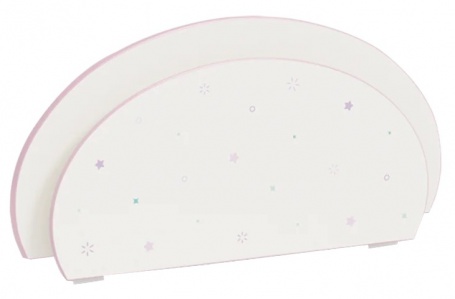 Zábrana na postel Susy - bílá/růžová
