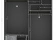 Šatní skříň 2D s posuvnými dveřmi Pluto - rozměry vnitřního prostoru