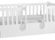 Dětská postel 90x200cm se zábranami + zásuvka Elsa - bílá