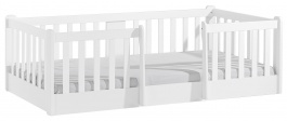 Dětská postel 100x200cm se zábranami Elsa - bílá