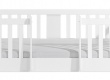 Dětská postel 100x200cm se zábranami Elsa - bílá