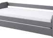 Válenda z masivu 90x200cm s přistýlkou Tulip - šedá