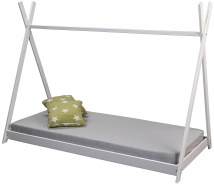 Dětská postel teepee z masivu 90x200cm Sully - bílá