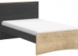Studentská postel 120x200cm s USB Sirius - dub černý/dub zlatý