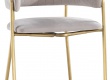 Designová židle Luxor - šedá/zlatá