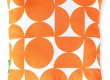Dekorační polštářek Andy - oranžová/bílá