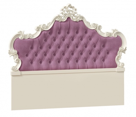 Čelo postele Comtesa 160x200cm - alabastr/fialová