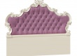 Čelo postele Comtesa 160x200cm - alabastr/fialová