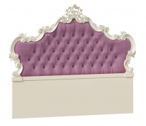 Čelo postele Comtesa 160x200cm - alabastr/fialová