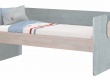 Postel II 90x200cm Lincoln Modular - dub, dub modrá