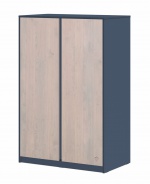 Šatní skříň Lincoln Modular - dub, dub tmavě modrý