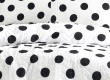 Přehoz 200x220 Dottie - černá, bílá