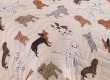 Přehoz 200x220  Dogs - růžová
