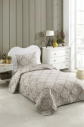 Přehoz + polštář 160x220 Beige - béžová