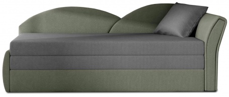 Barva: šedá/zelenošedá, textilie: Alova 36/Alova 10